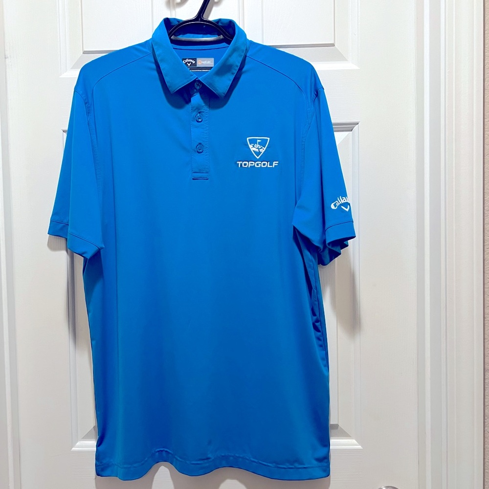 Callaway Topgolf Mens Polo Blue Medium New without tags never worn